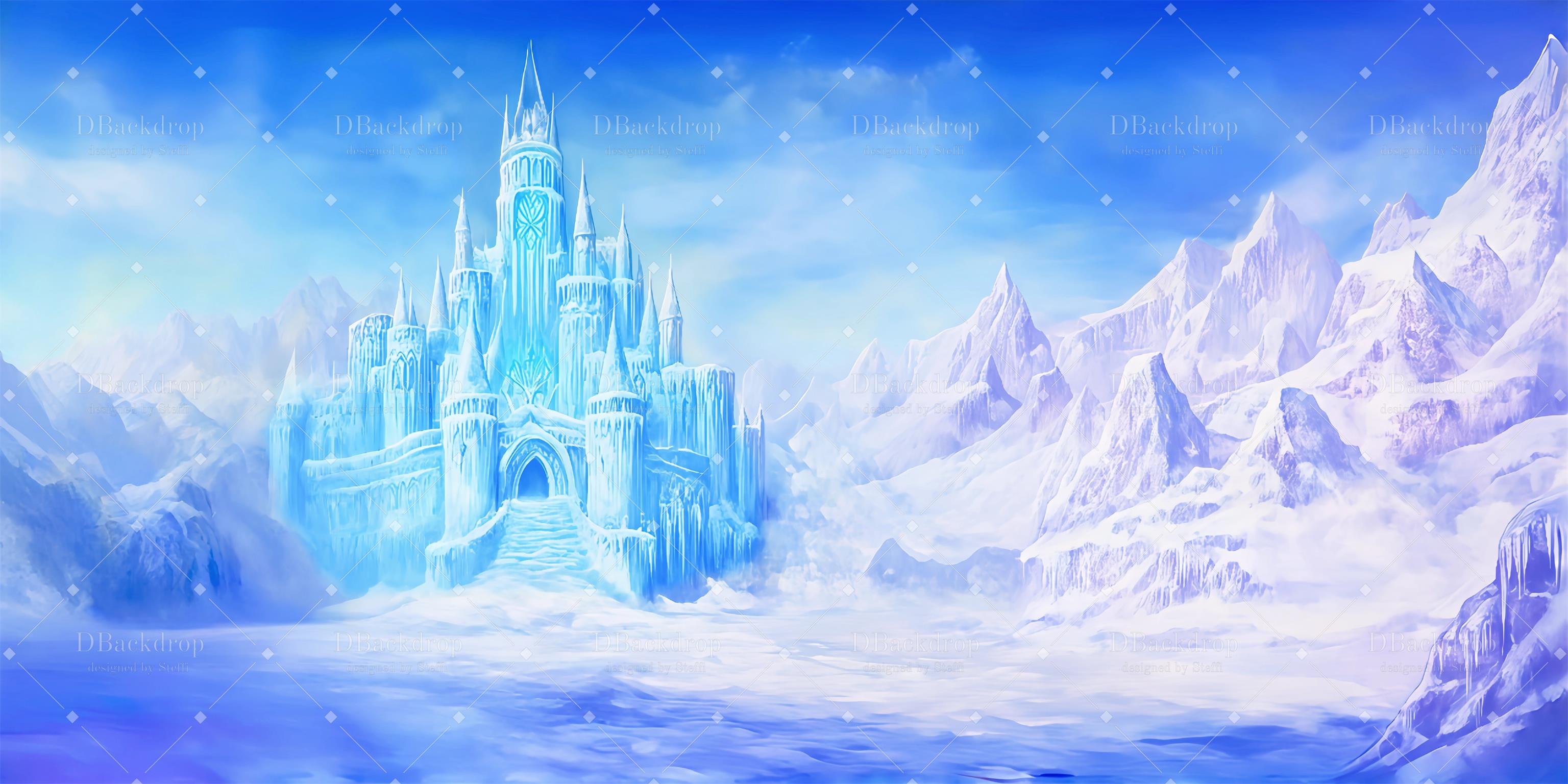 Cheap Theater Backdrops Ice Castle Backdrop for Theater CSH59-T45