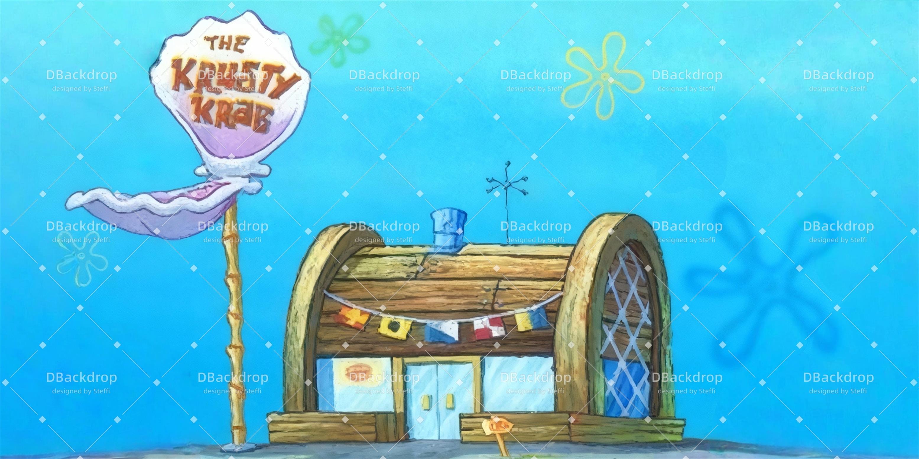 Theater Backdrop Krusty Krab Backdrops for Theater CSH59-T82