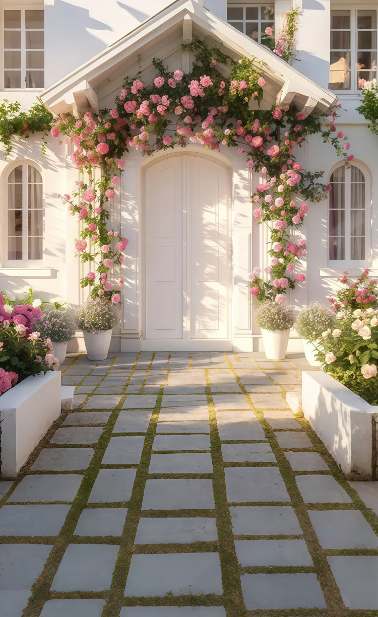 Spring Backdrop Ideas Dreamy Porch Rose Climbing Sweep Backdrop LXX2-278