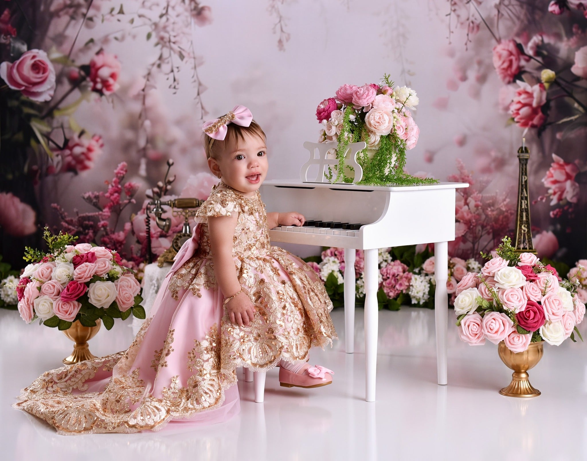 Spring Photography Backdrop Soft Blush Rose Misty Backdrop LXX2-50
