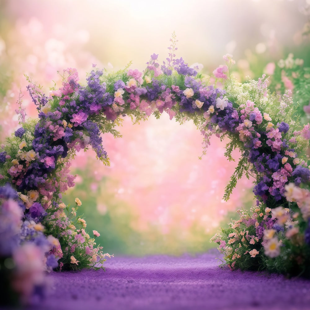 Mothers Day Backdrop Ideas Floral Archway Pastel Backdrop LXX3-45