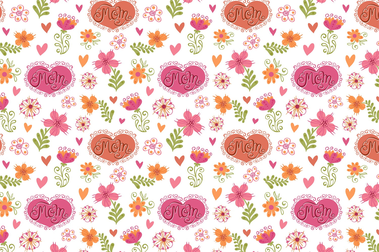 Mothers Day Backdrops Cute Heart Blossom Personalized Backdrop LXX3-78