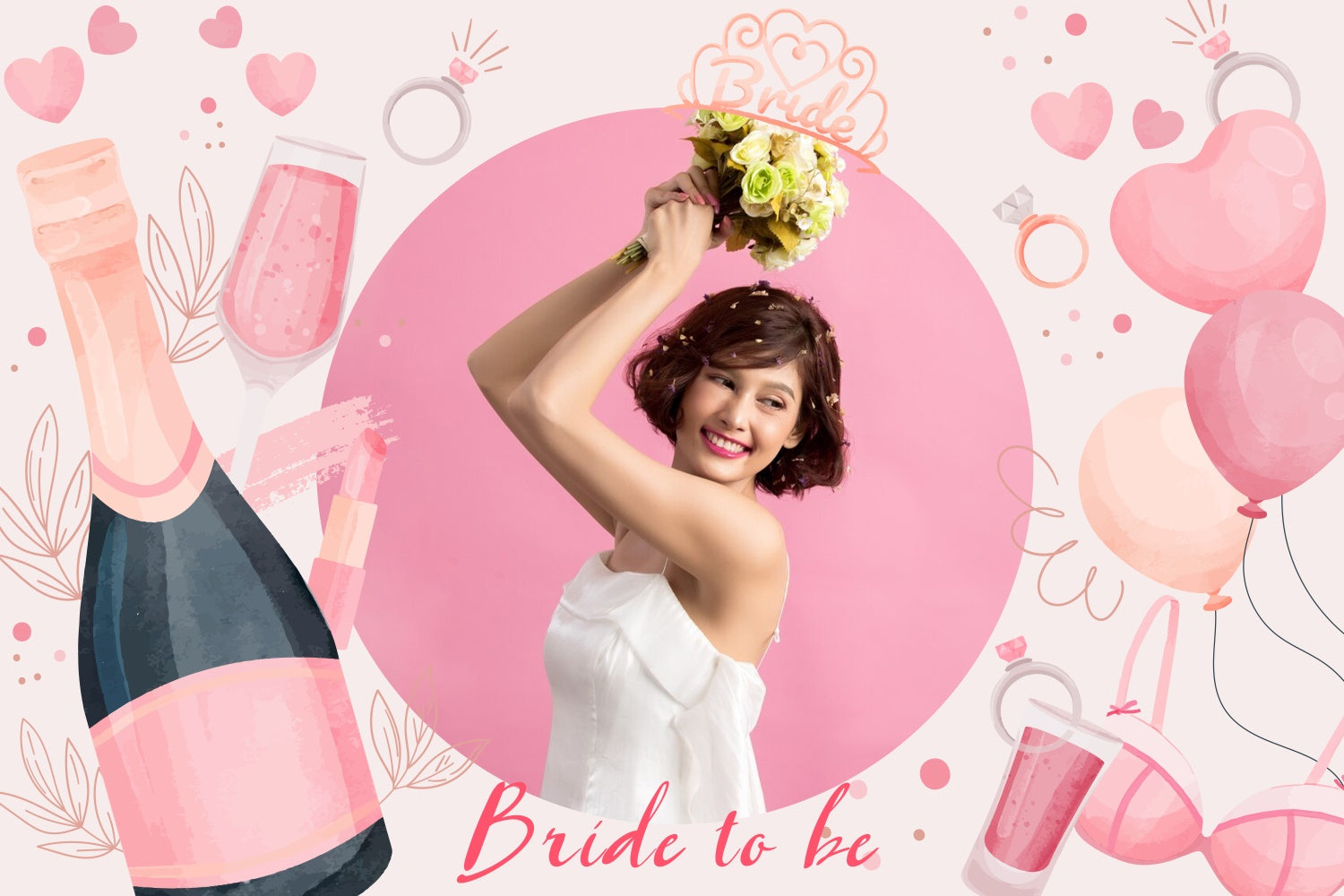 Custom Backdrop For Wedding Balloon Champagne Backdrop LXX4-113
