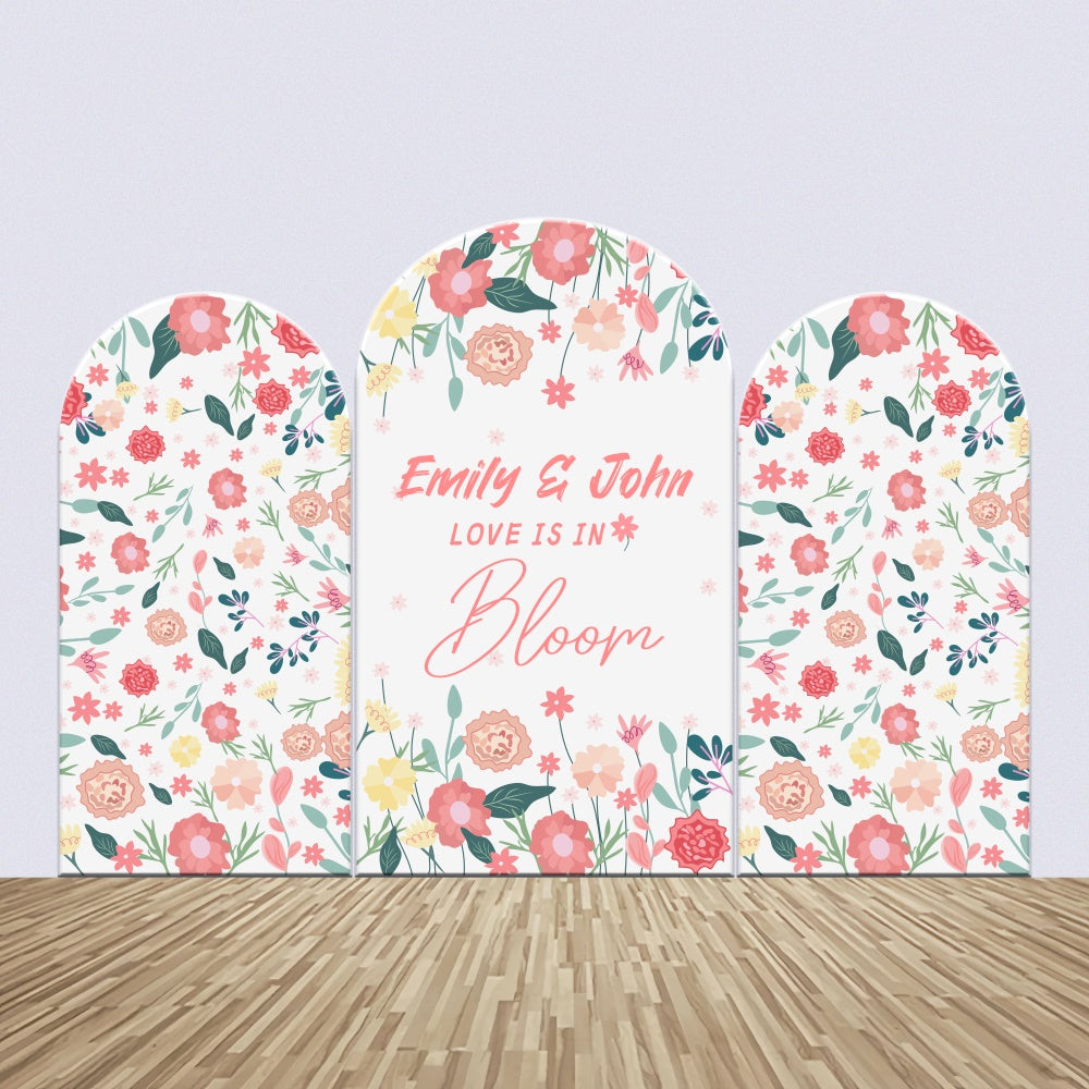 Custom Backdrop Wedding Vibrant Wildflower Arch Backdrop Kit LXX4-115