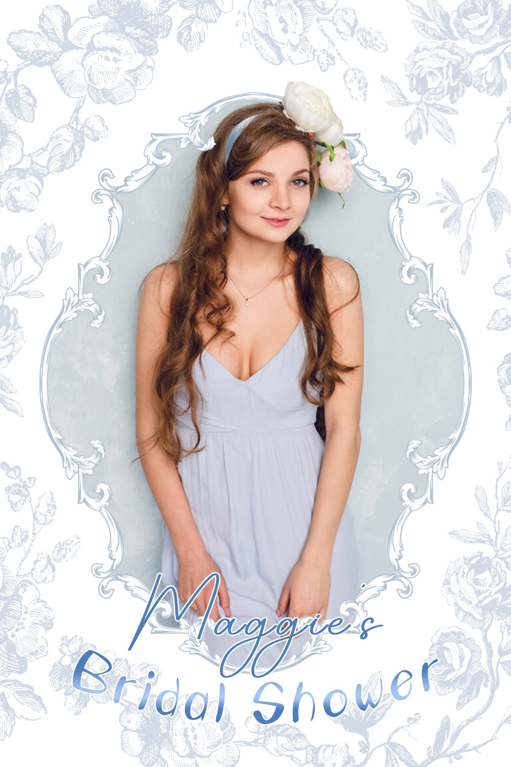 Backdrop For Bridal Shower Photos Soft Vintage Floral Custom Backdrop LXX4-128