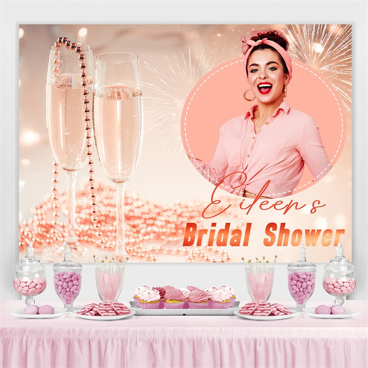 Custom Wedding Photo Backdrops Chic Champagne Backdrop LXX4-130