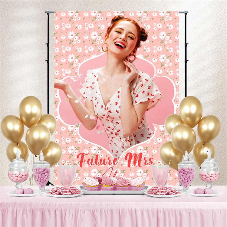 Bridal Shower Backdrop Ideas Blushing Daisy Customized Backdrop LXX4-135