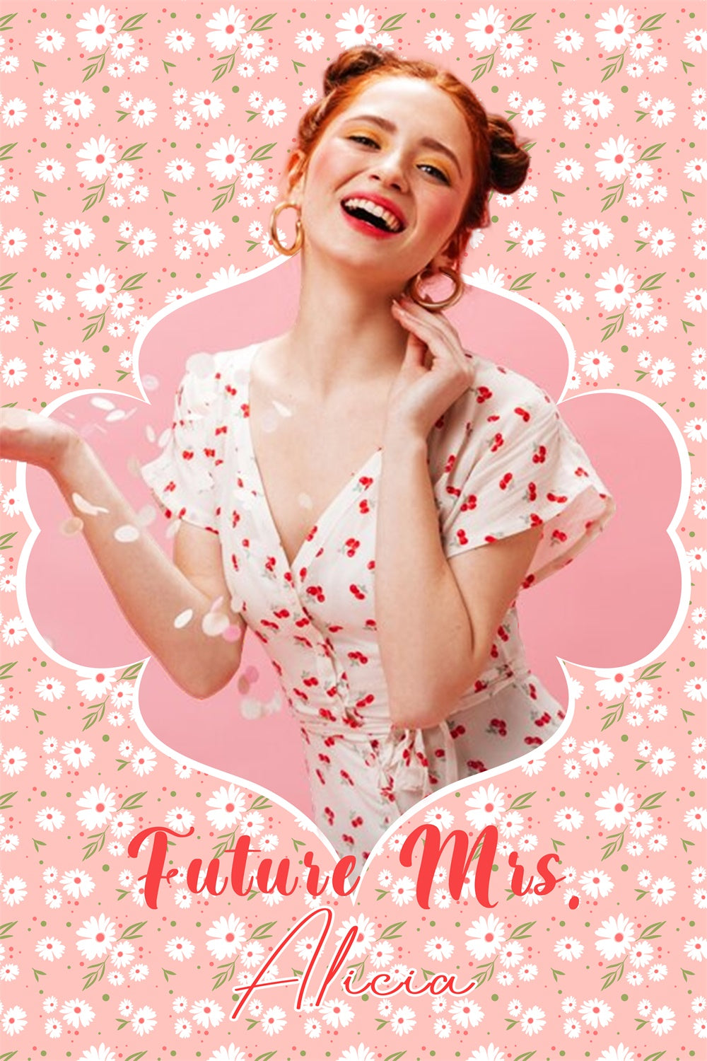 Bridal Shower Backdrop Ideas Blushing Daisy Customized Backdrop LXX4-135