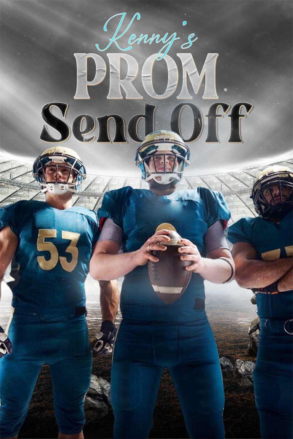 Prom Backdrop Ideas Stadium Lights Graduation Party Backdrop LXX4-152