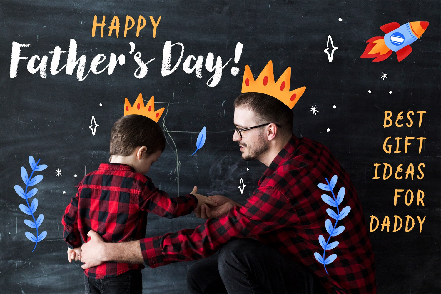 Father's Day Backdrop Chalkboard Fun Personalized Backdrop LXX4-77