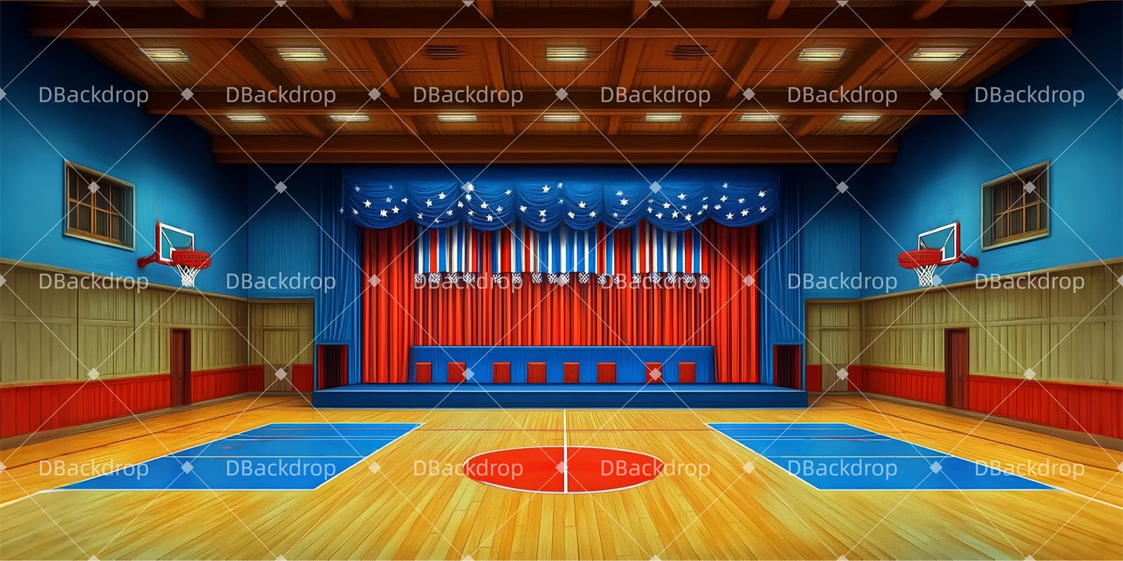 Church Stage Backdrops Campus Gym Arena Musical Backdrops LXX510-T44