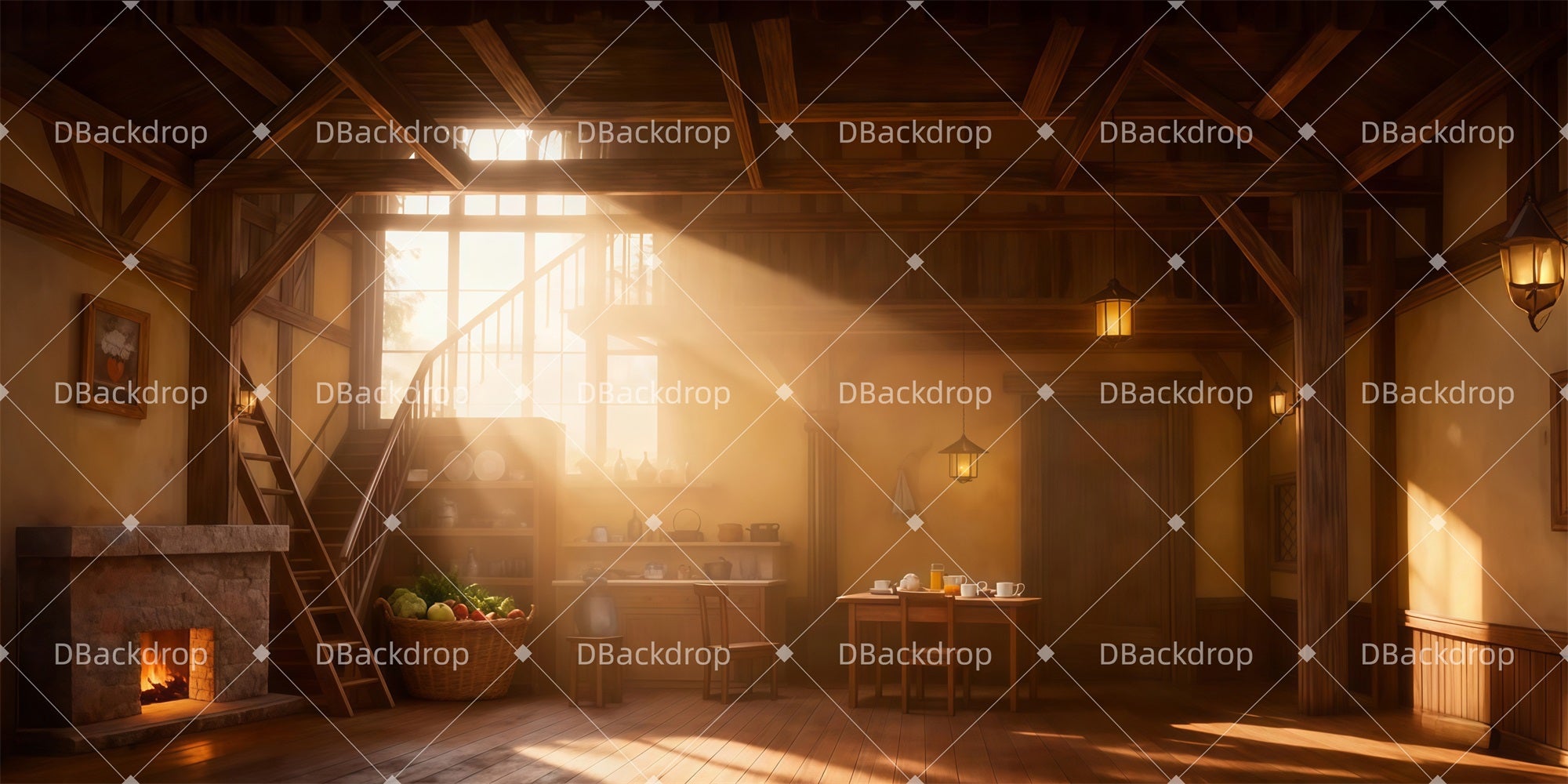 Theater Backdrop Cinderella's Home School Play Backdrops LXX510-T55