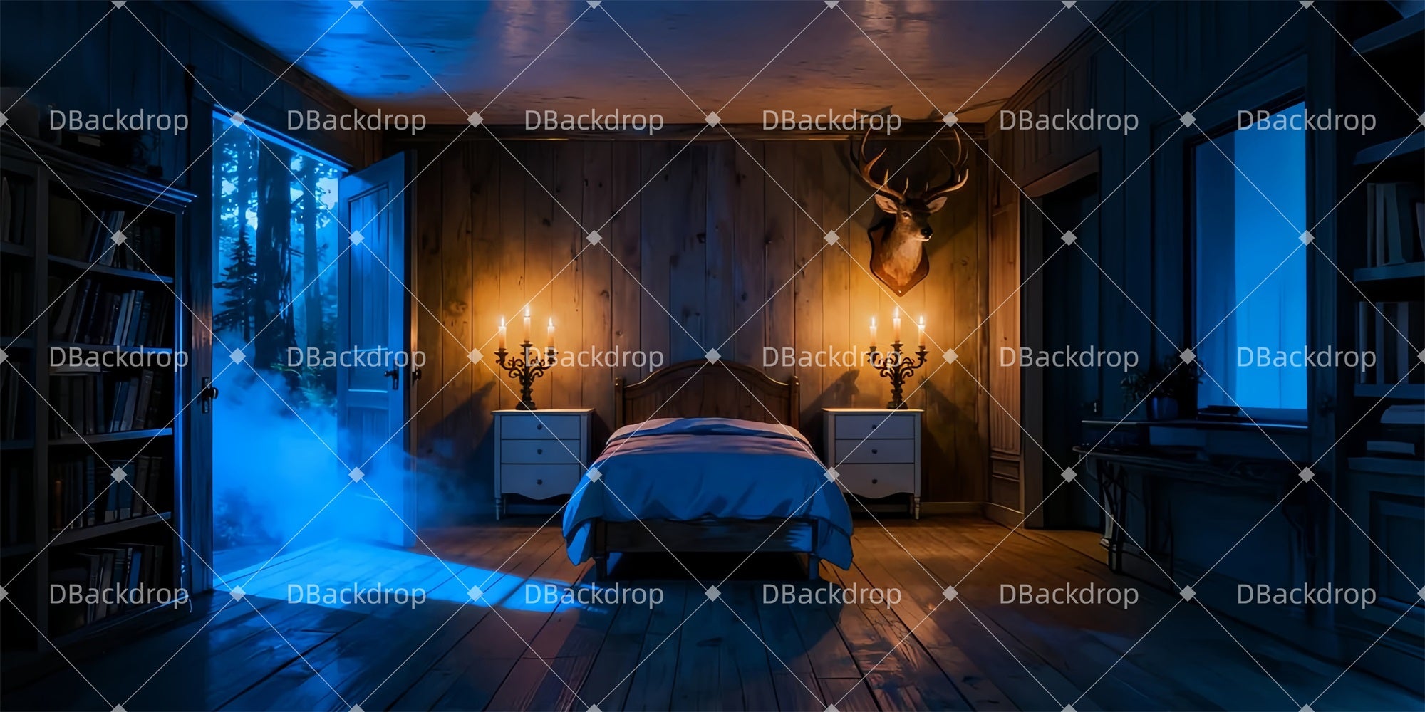 Theater Stage Backdrop Candlelight Room Theater Backdrop LXX510-T58