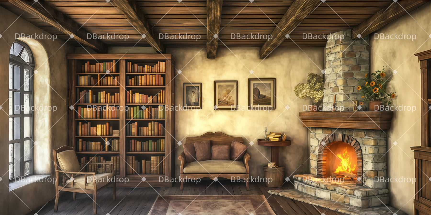 Stage Backdrop Ideas Belle's Cottage Backdrops For Theater LXX511-T126