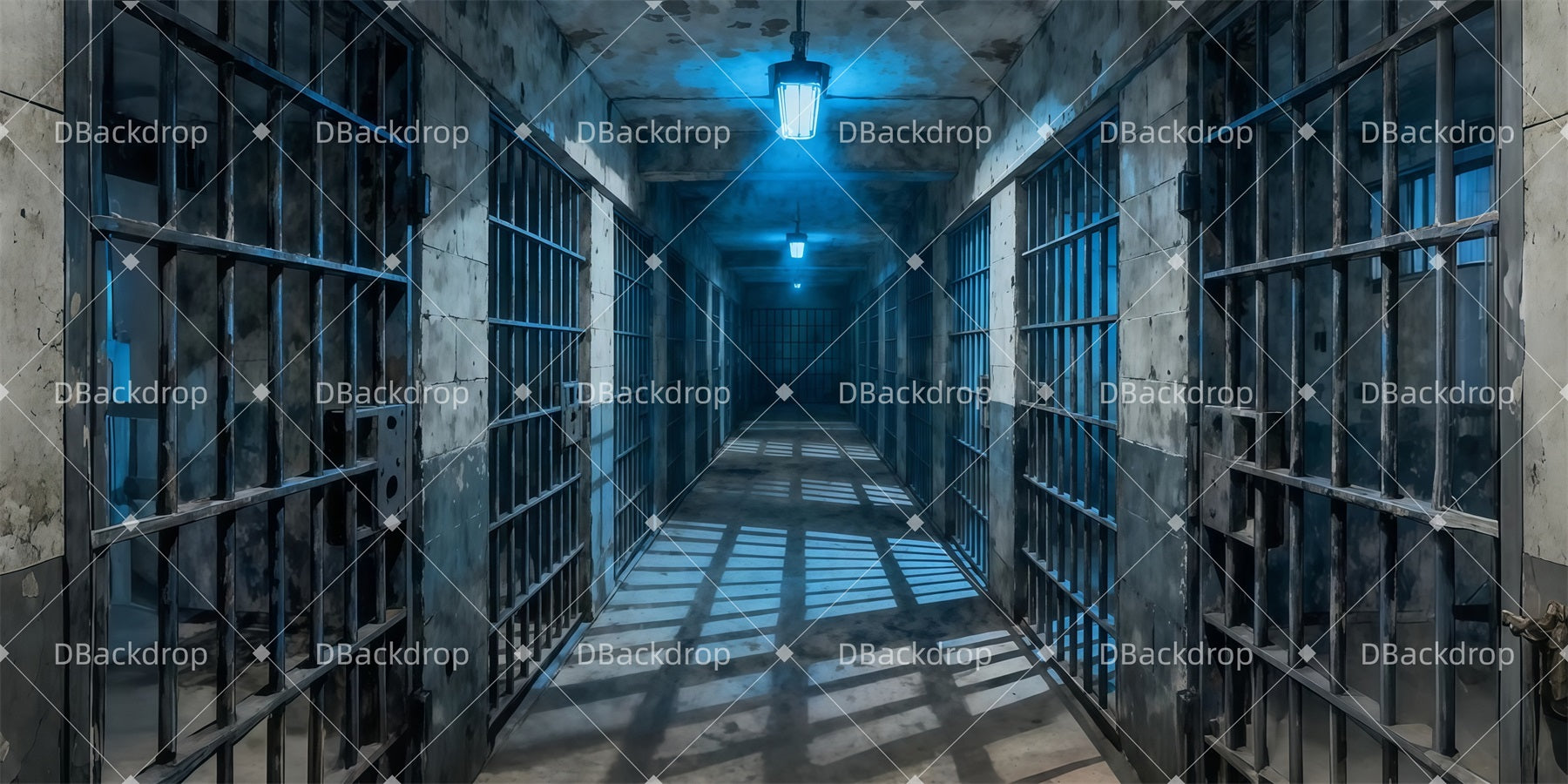 Backdrops For Theater Cold Prison Hall Large Stage Backdrops LXX511-T32