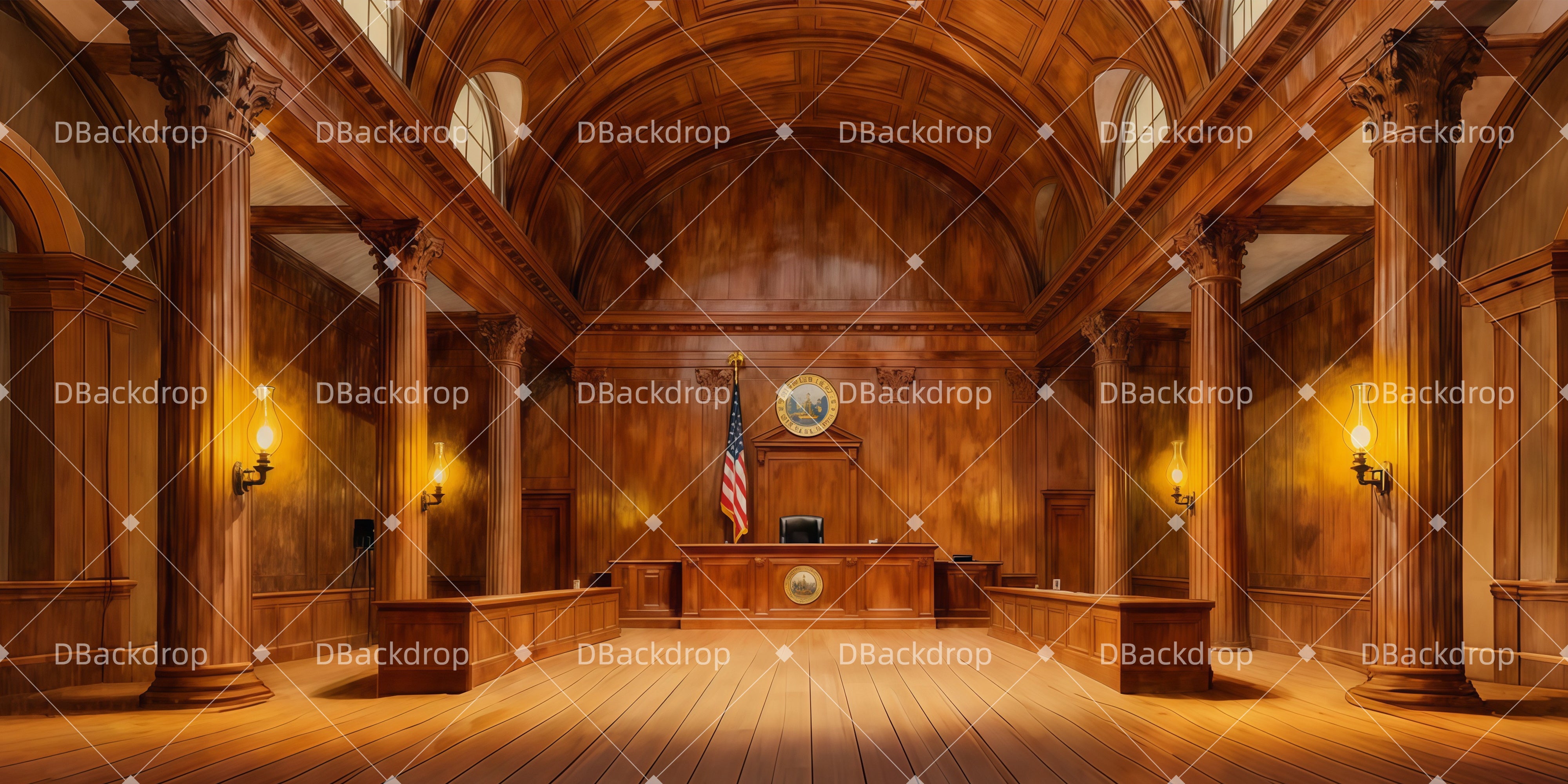 Professional Stage Backdrops Classic Court Hall Theater Backdrop LXX511-T42