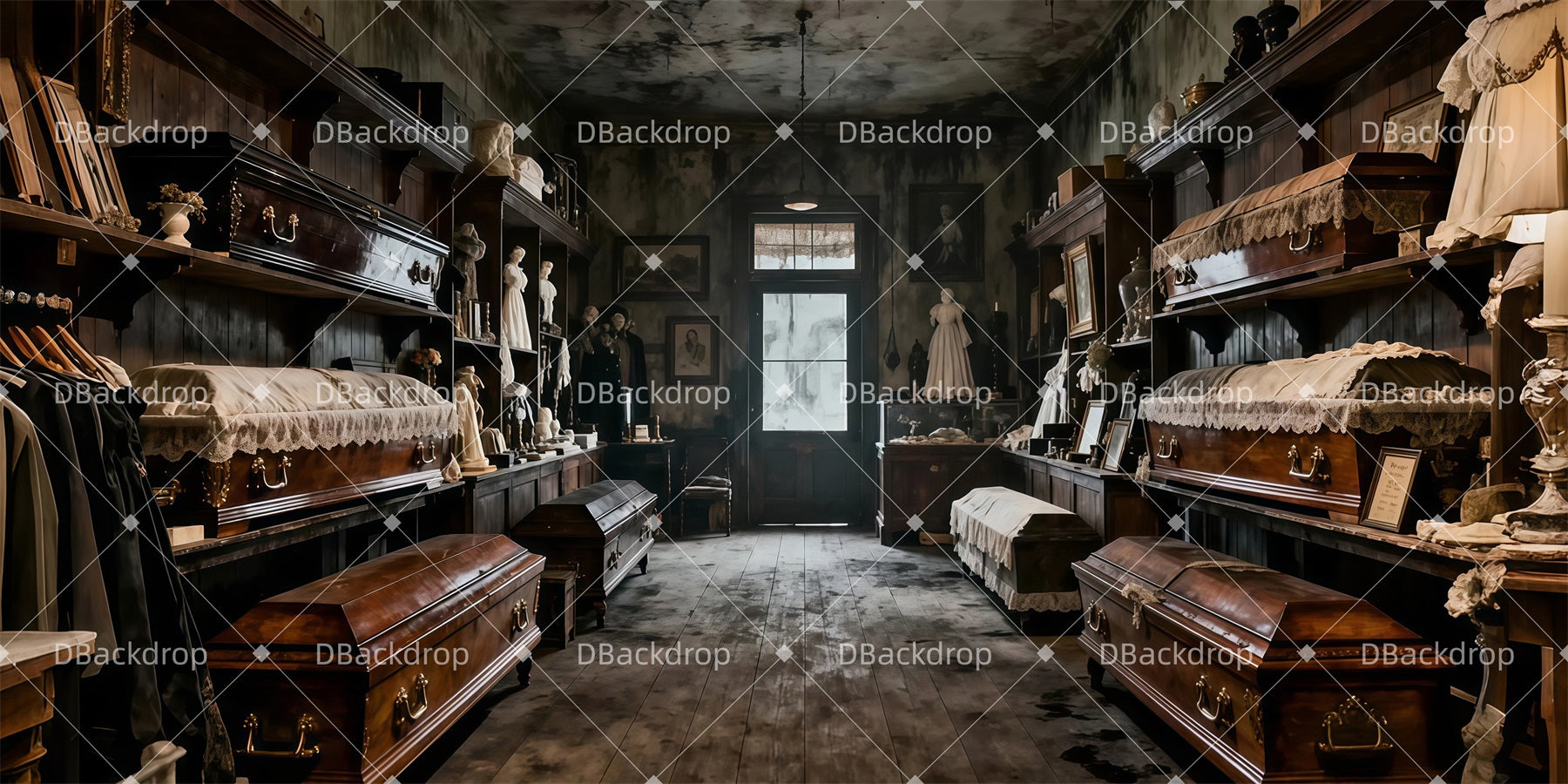 Stage Backdrops Sowerberry's Coffin Shop Backdrops For Theater LXX511-T50