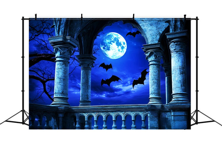 Halloween Backdrop For Photos Bat Flight Archway Backdrop LXX57-103