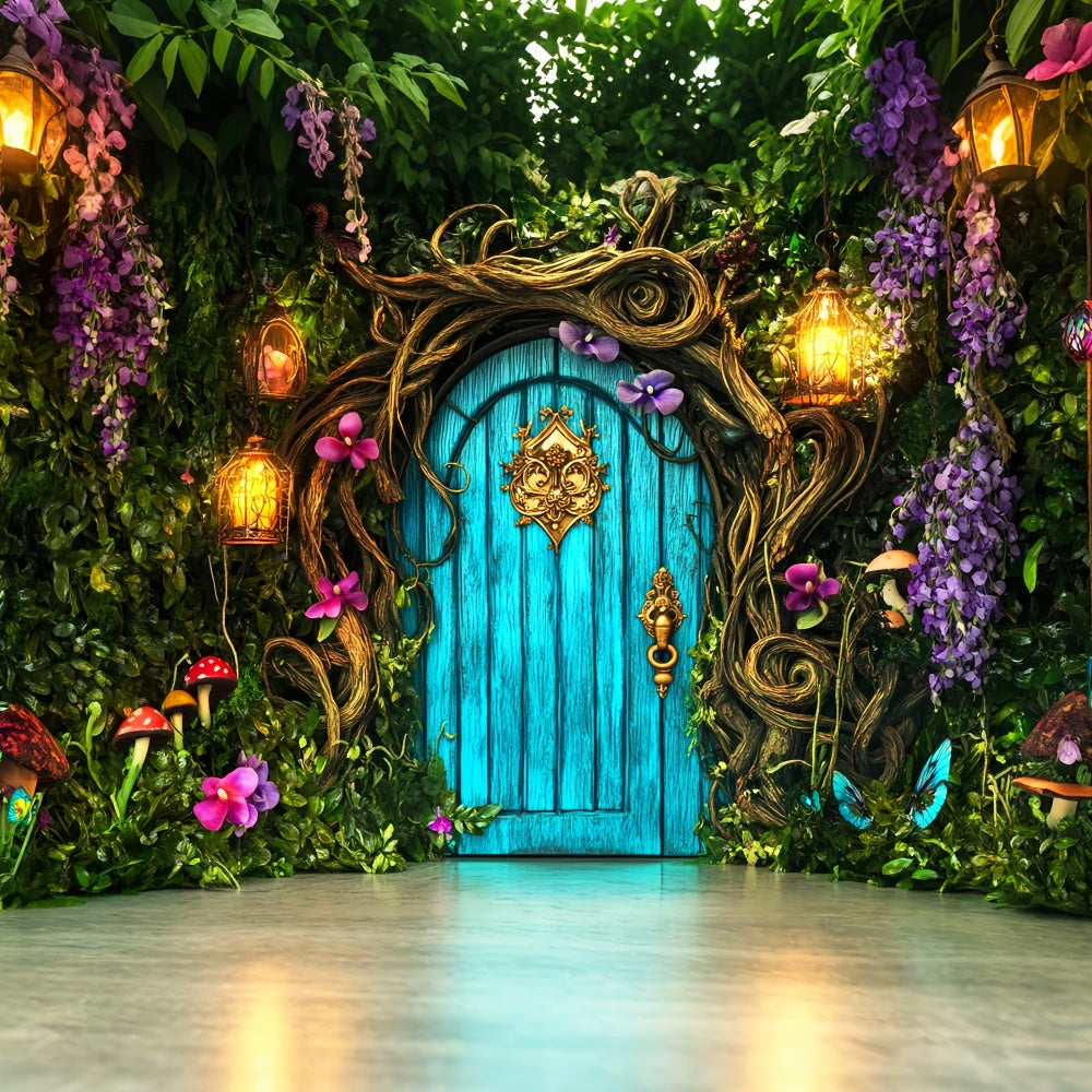 Magical Forest Backdrop Secret Garden Doorway Backdrop LXX57-134
