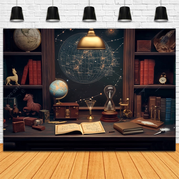 Back To School Backdrops Celestial Study Chamber Backdrop LXX57-19