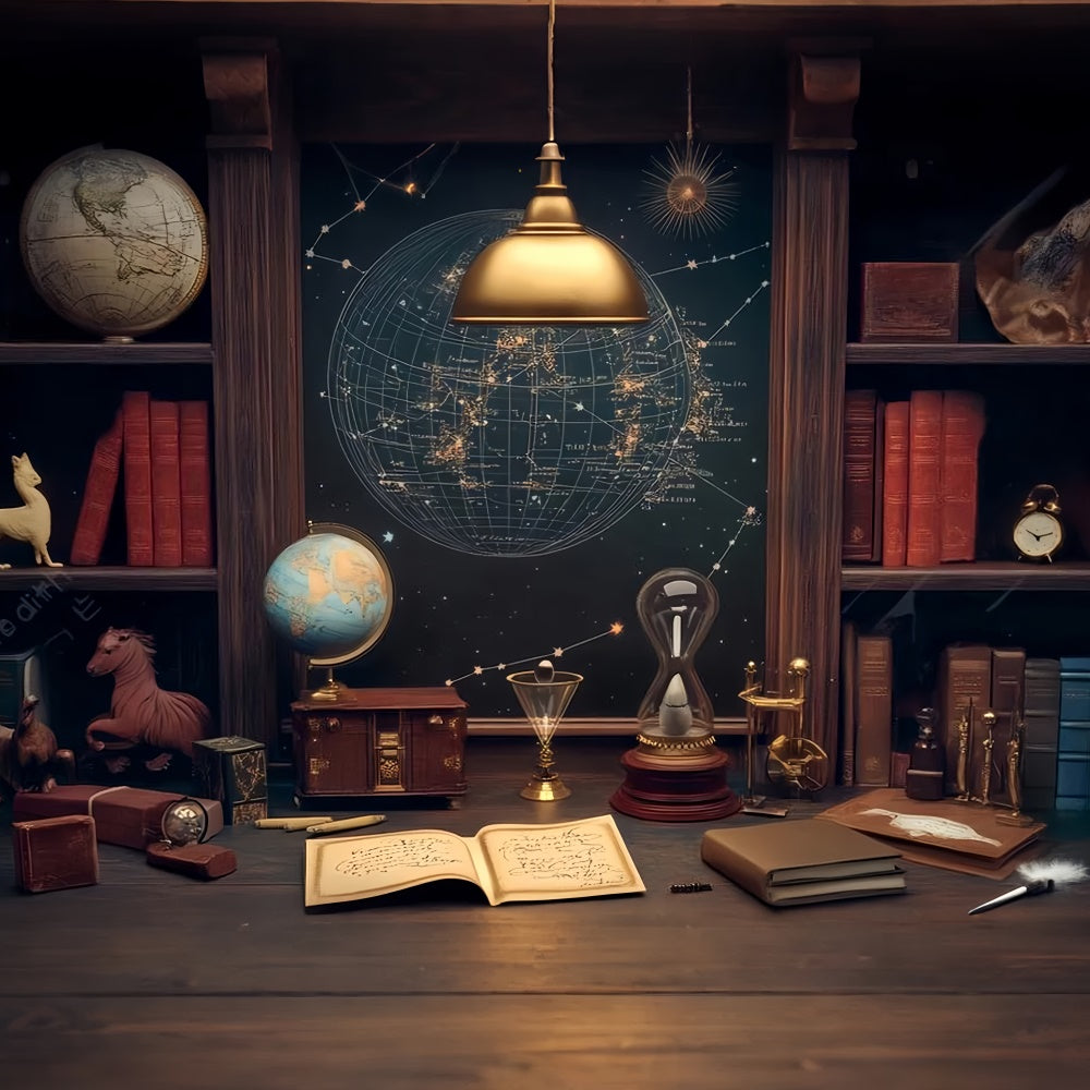 Back To School Backdrops Celestial Study Chamber Backdrop LXX57-19