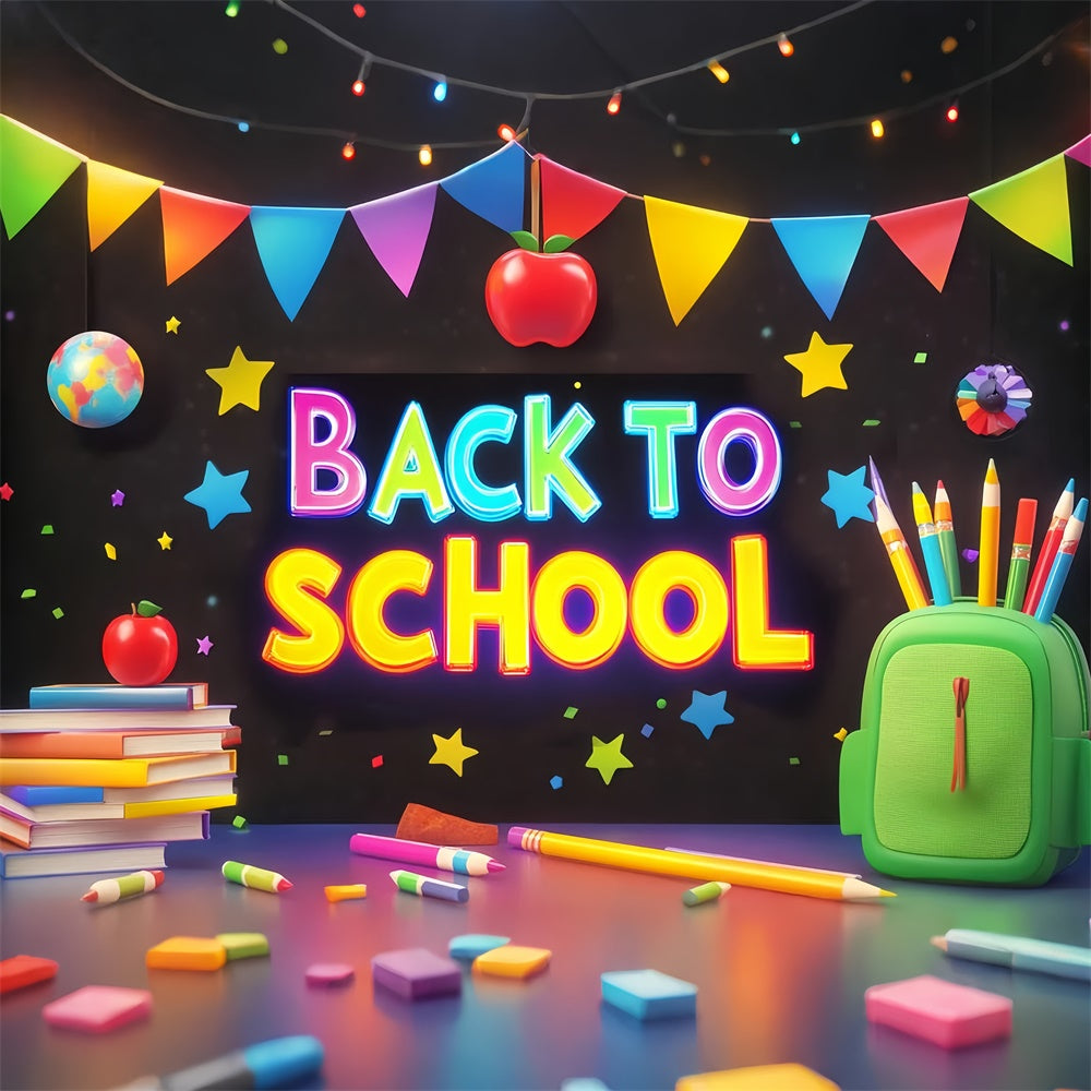 School Photo Backdrops Color Pop School Fun Backdrop LXX57-22