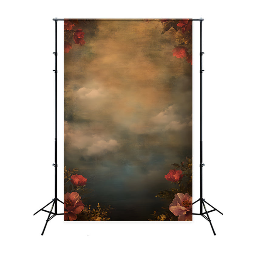 Portrait Photo Backdrop Baroque Petal Sky Video Backdrops LXX57-278