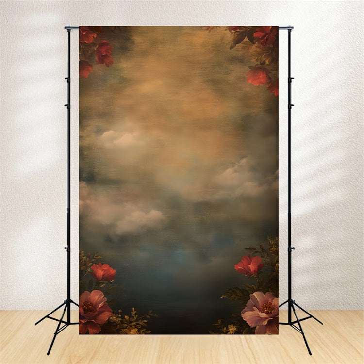 Portrait Photo Backdrop Baroque Petal Sky Video Backdrops LXX57-278