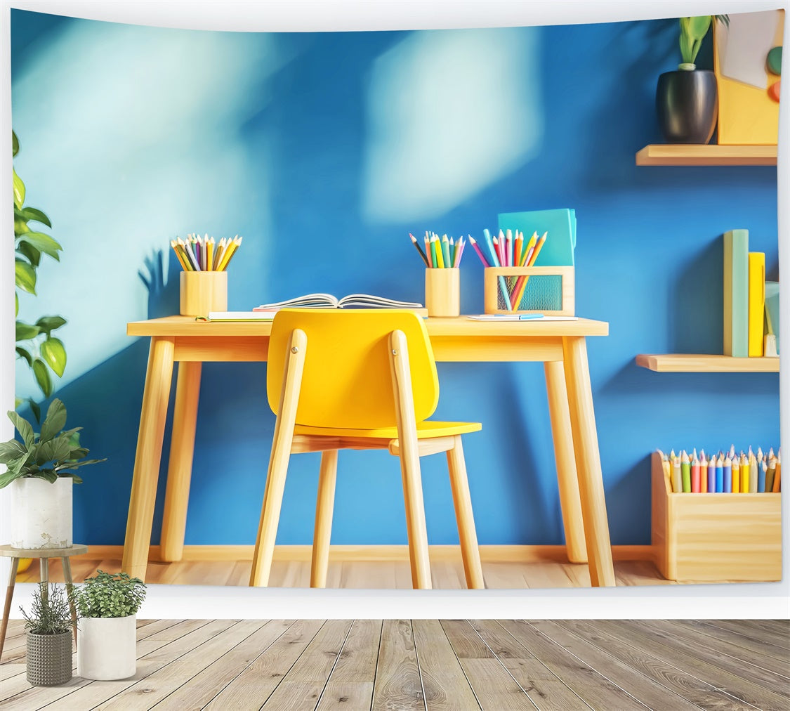 Back To School Backdrops Sunshine Study Desk Backdrop LXX57-57