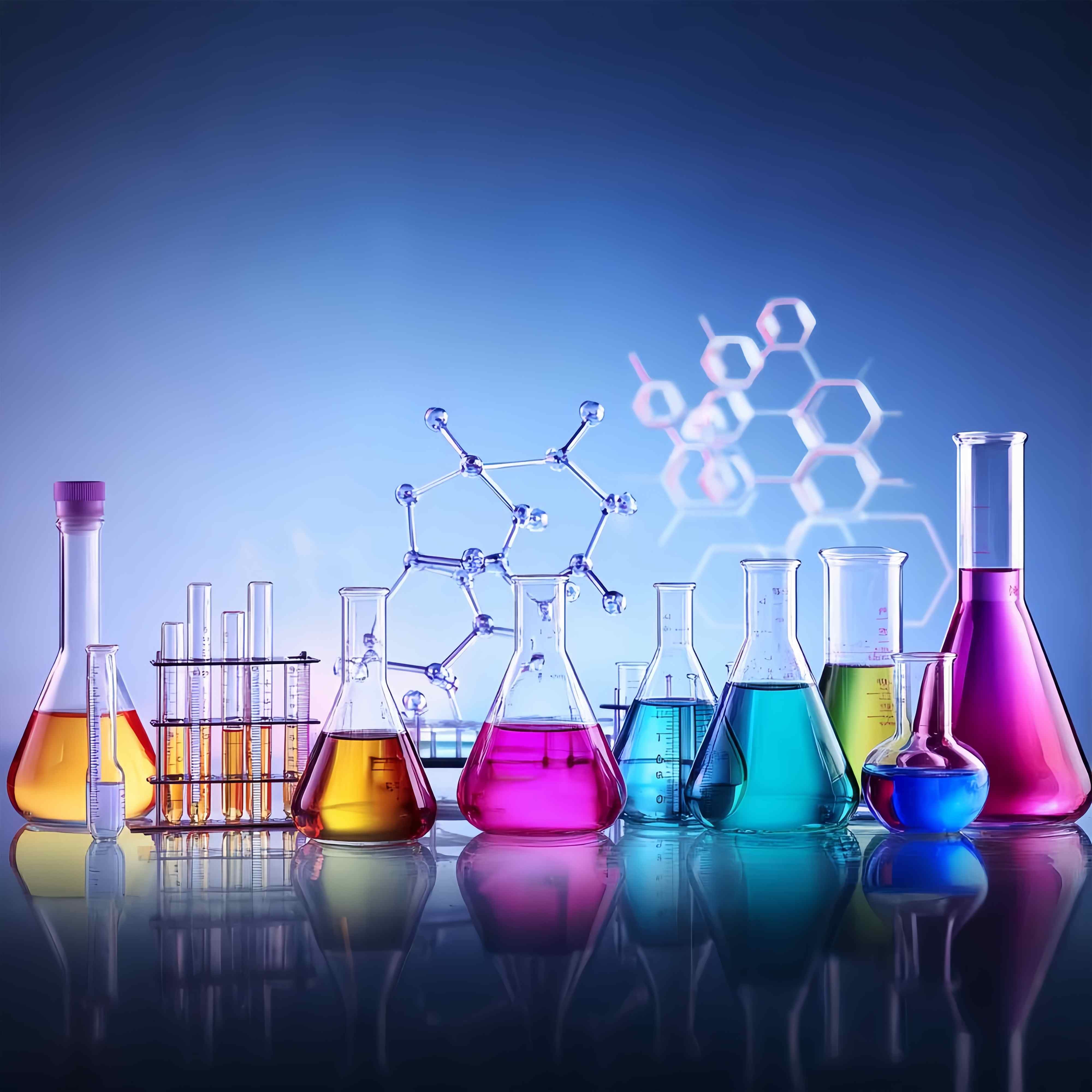 Chemistry Backdrop Colorful Chemistry Flasks Molecular Structure Back To School Backdrop LXX58-103