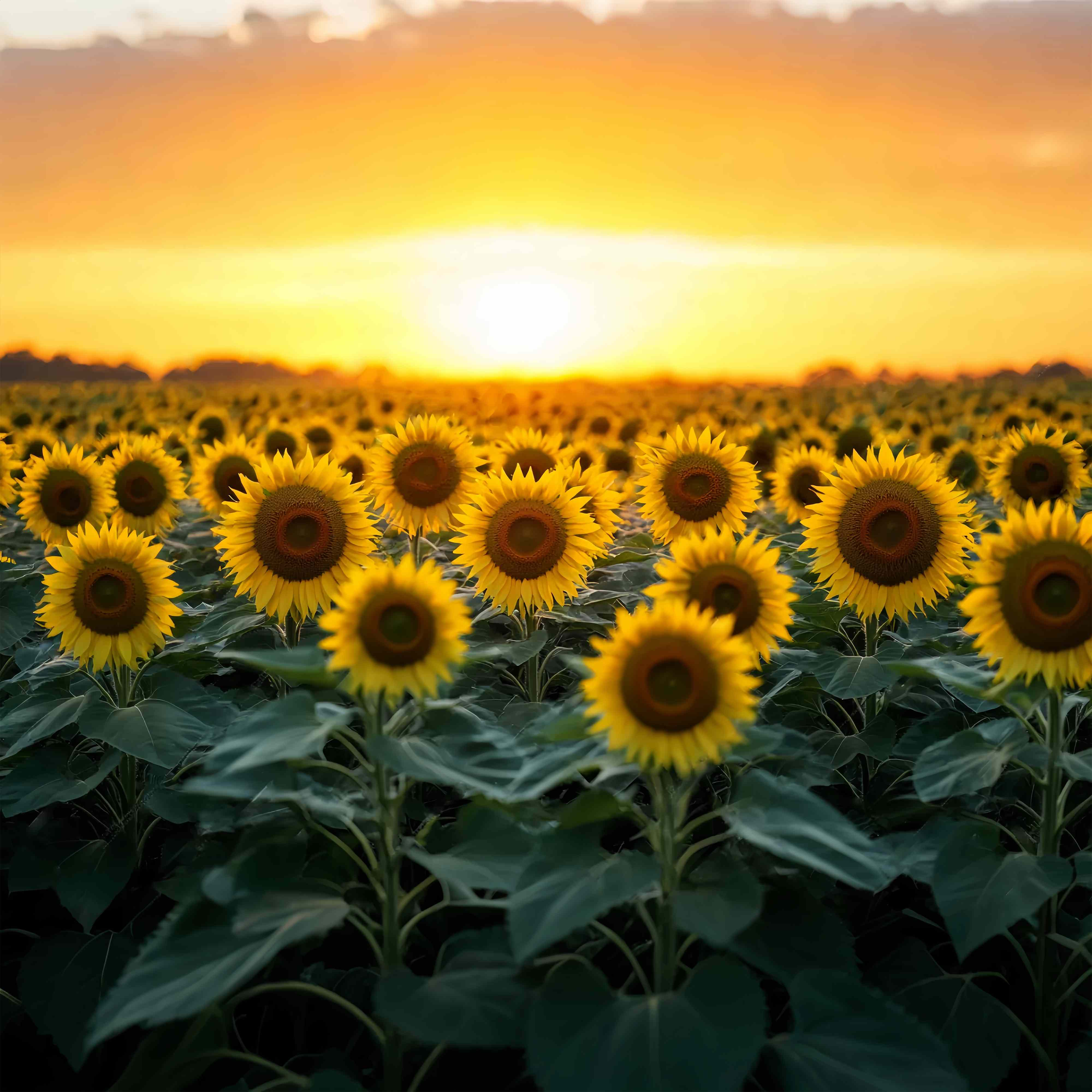 Fall Photo Backdrops Golden Sunflower Bloom Field Sunflower Backdrop LXX58-162
