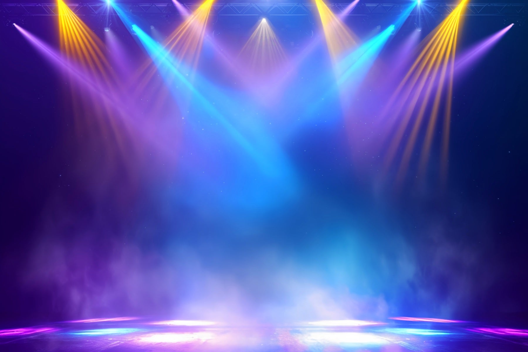 Spotlight Backdrop Colorful Stage Neon Lights Photography Dance Backdrop LXX59-12