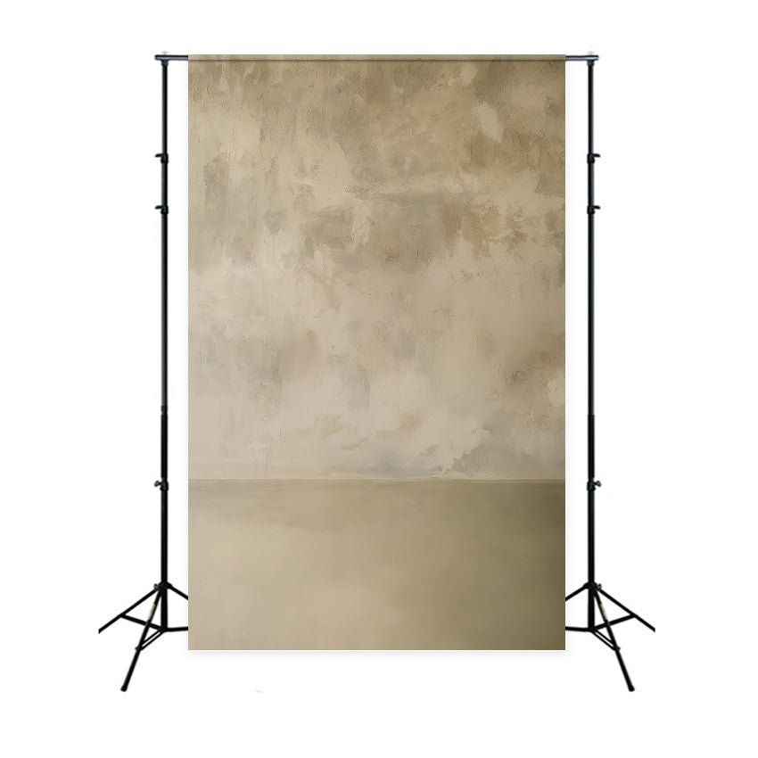 Concrete Photo Backdrop Warm Beige Plaster Texture Portrait Photo Backdrop LXX59-421