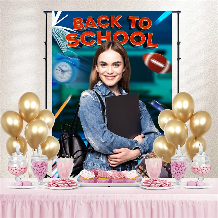 School Photo Backdrops Cool Study Tools Personalized Backdrop LXX6-28