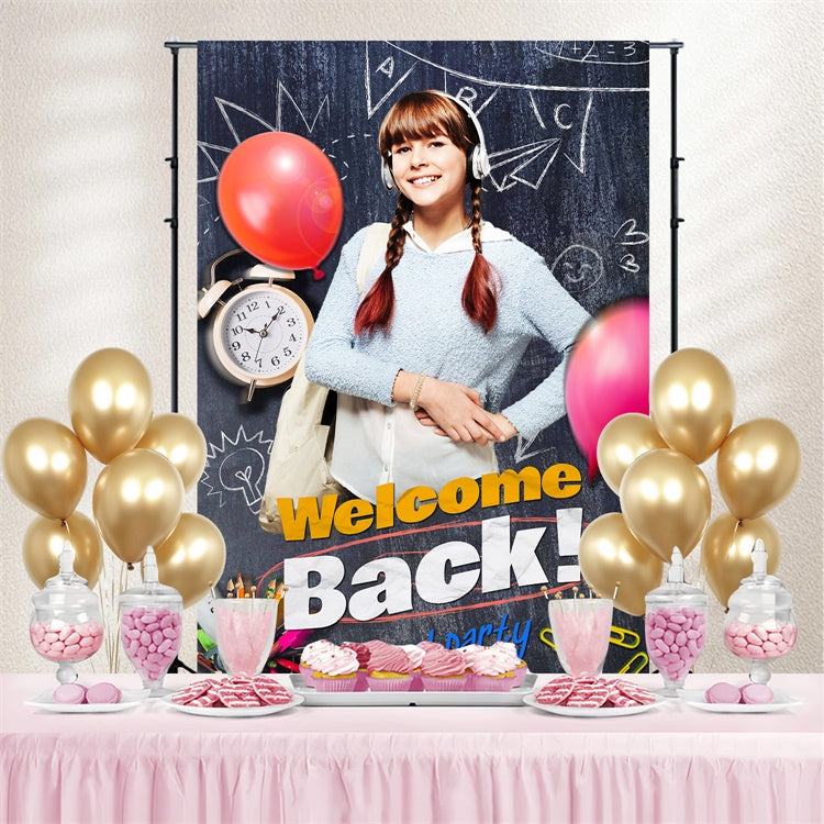 Chalkboard Backdrop Chalkboard Welcome Party Custom Backdrop LXX6-35