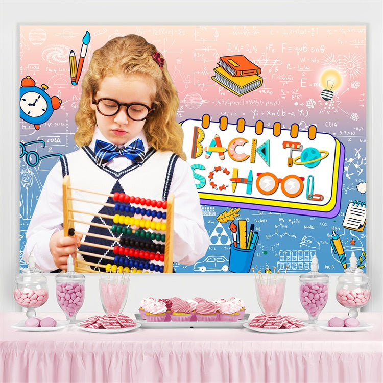 School Photo Backdrops Math Magic Learning Custom Backdrop LXX6-36