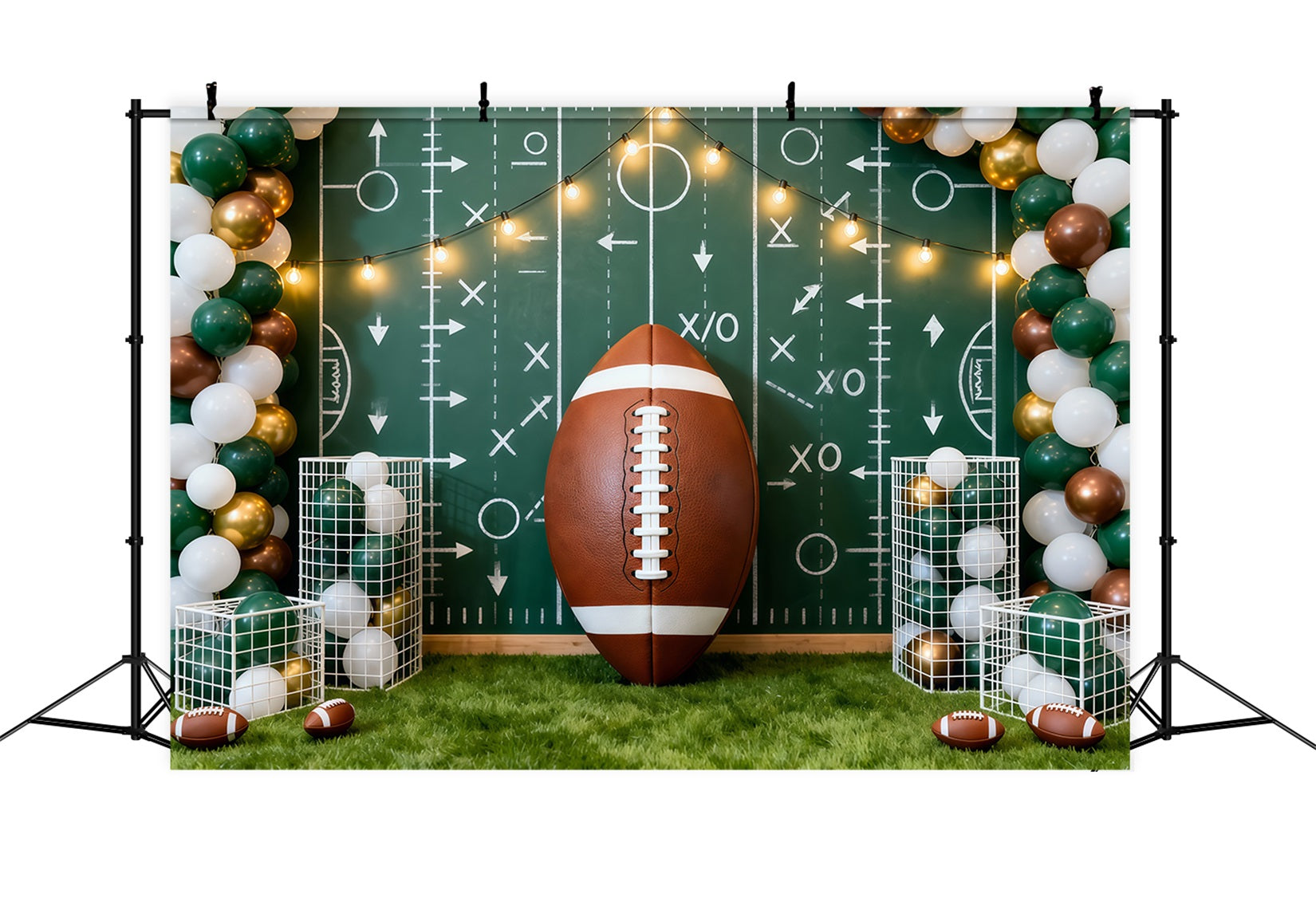 Football Backdrops Playbook Field Balloon Display Sports Backdrops LXX61-213