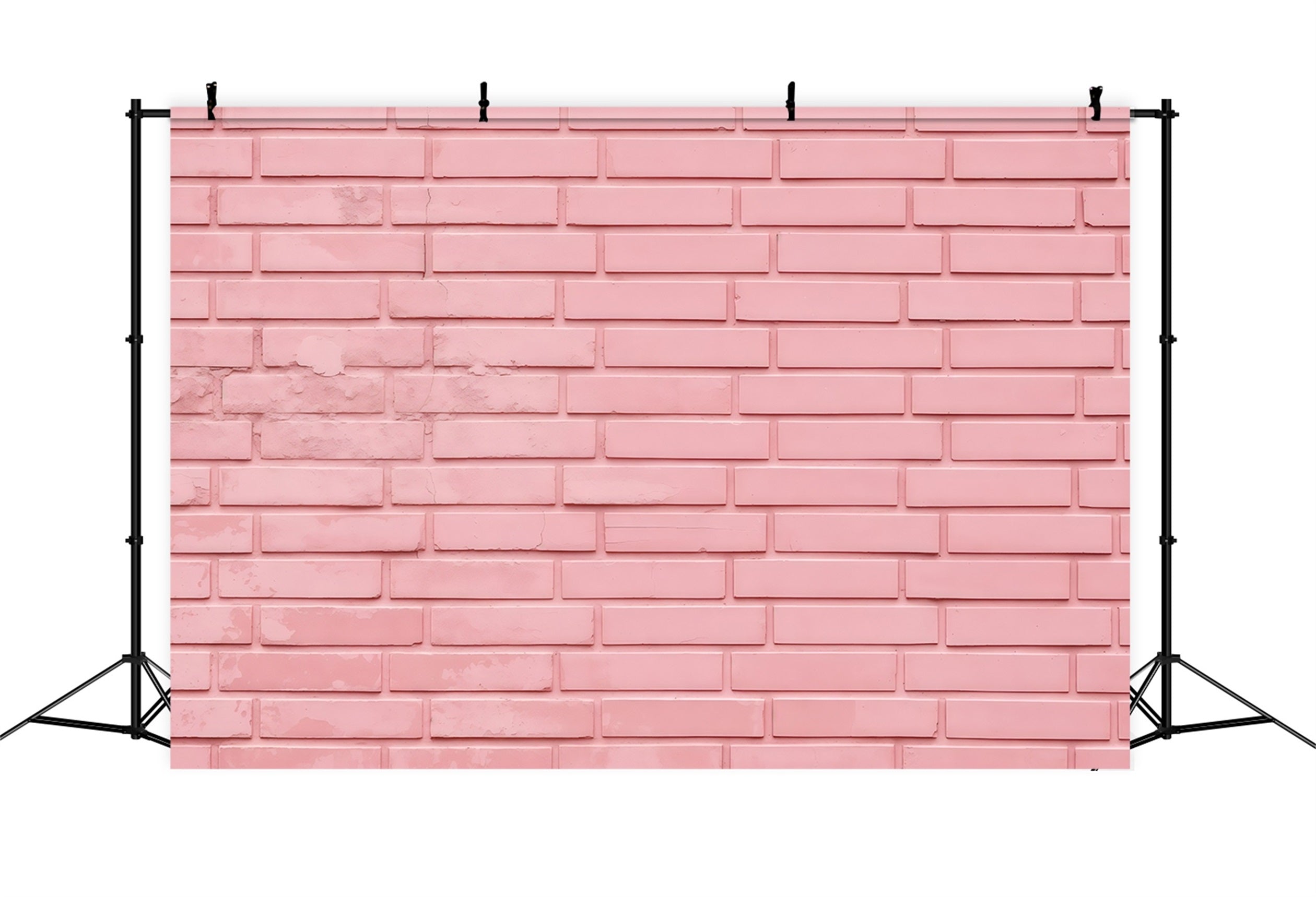 Pink Brick Wall Mother's Day Backdrop Pink Brick Minimal Texture Mother's Day Photo Backdrop Ideas LXX63-25