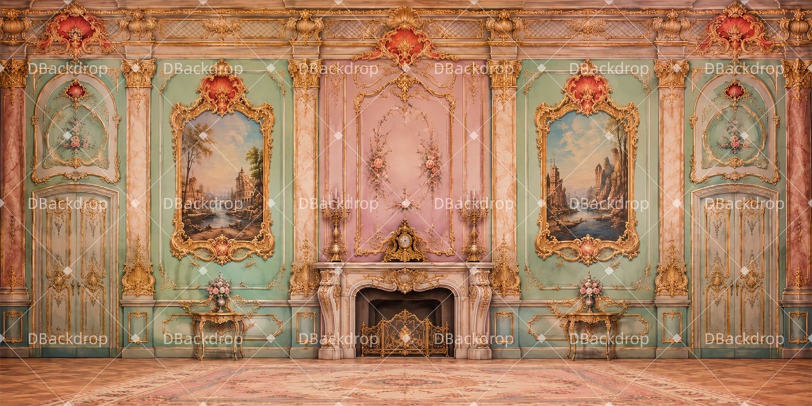 Theater Stage Backdrop Parlor Interior Performance Backdrop LXX65-T118