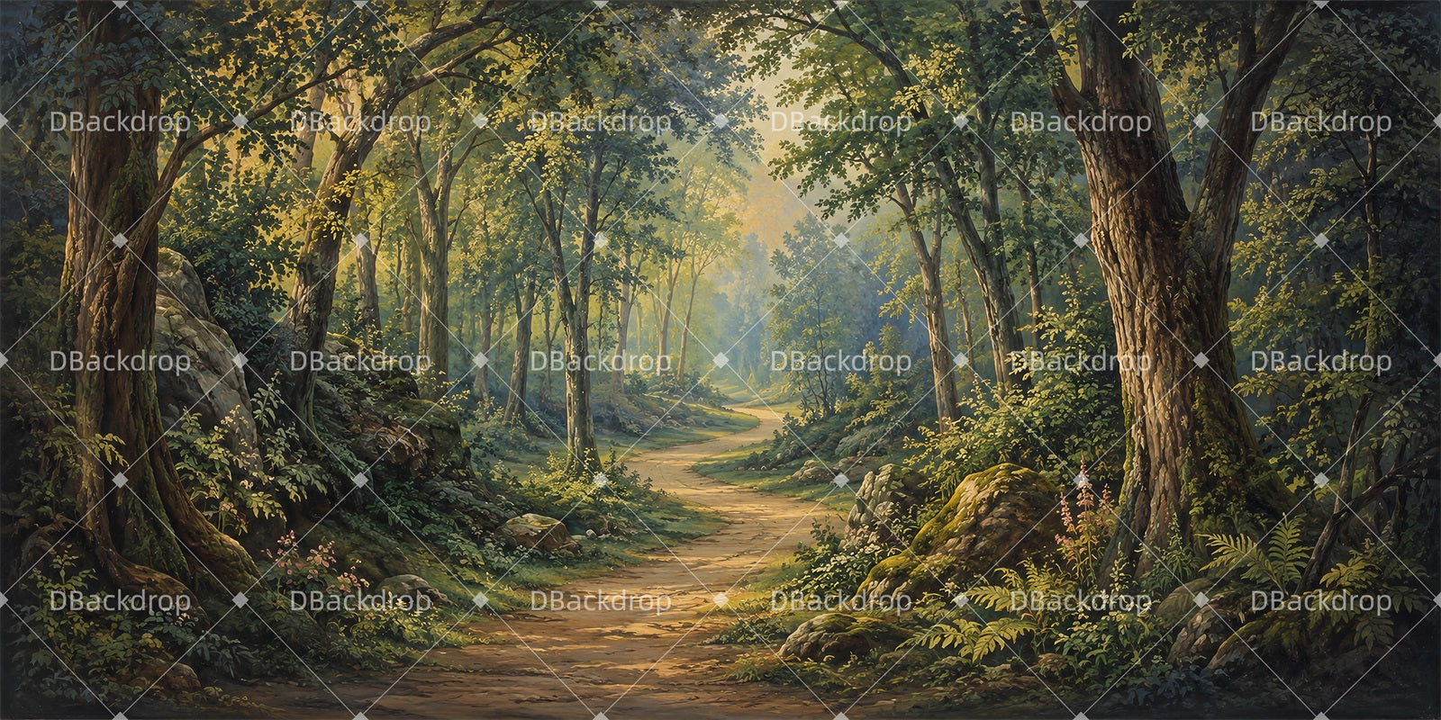 Theater Stage Backdrop Forest Trail Forest Stage Backdrop LXX66-T125