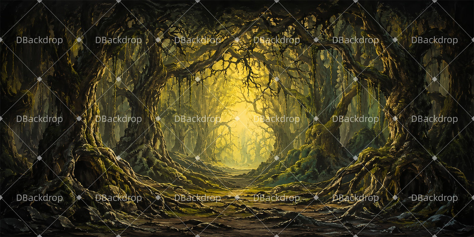Forest Stage Backdrop Shadow Forest Performance Backdrops LXX66-T126