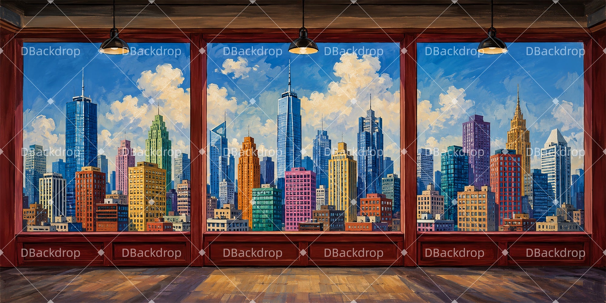 Theater Backdrops City Office Stage Backdrop Ideas LXX66-T25
