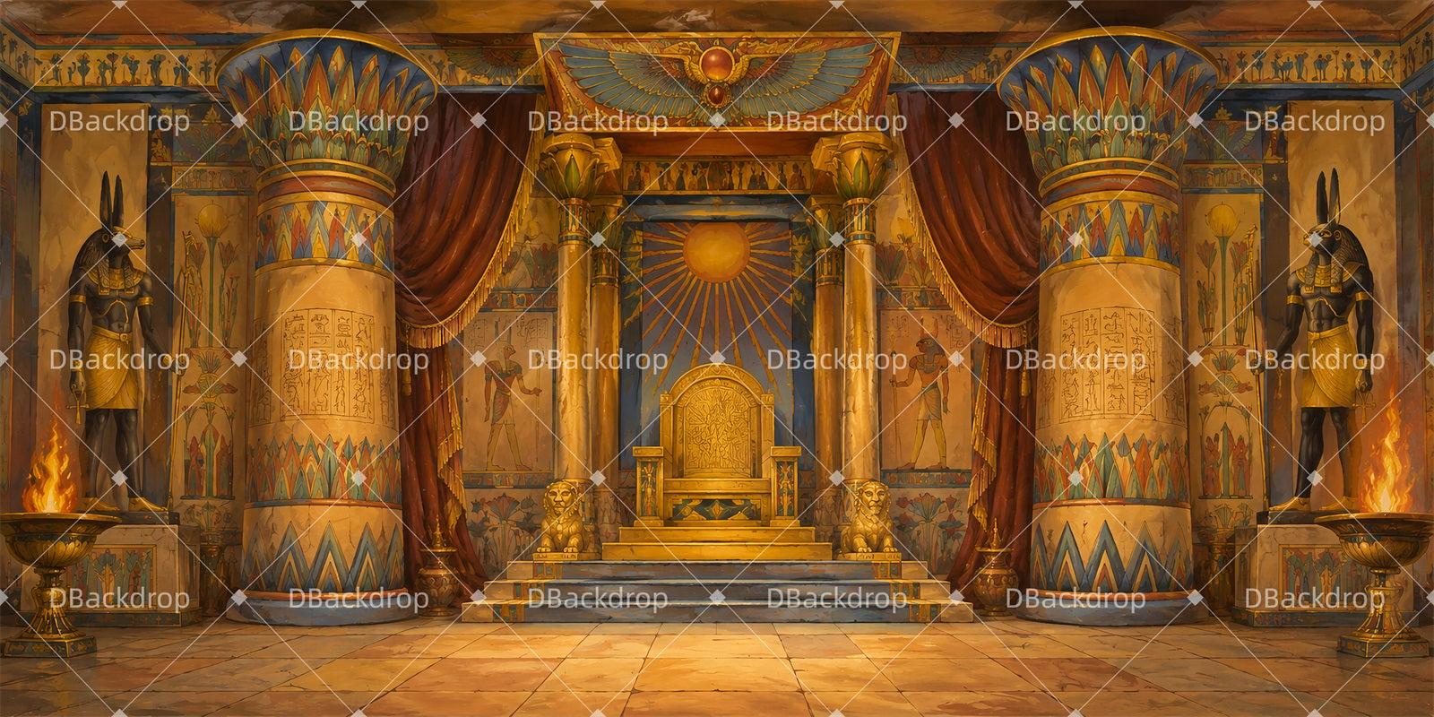 Stage Backdrops For Sale Royal Throne Hall Theater Backdrop LXX66-T80