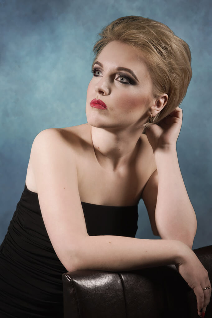 Blue Abstract Portrait Photography Backdrop M5-100