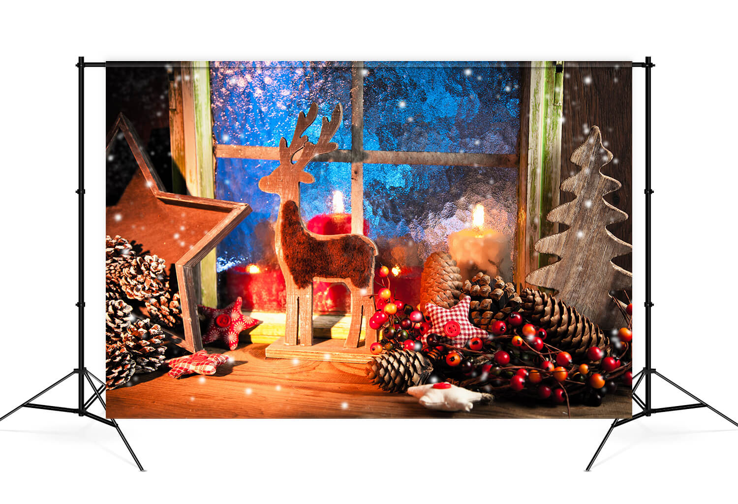Christmas Beautiful Decoration Window Backdrop M9-73