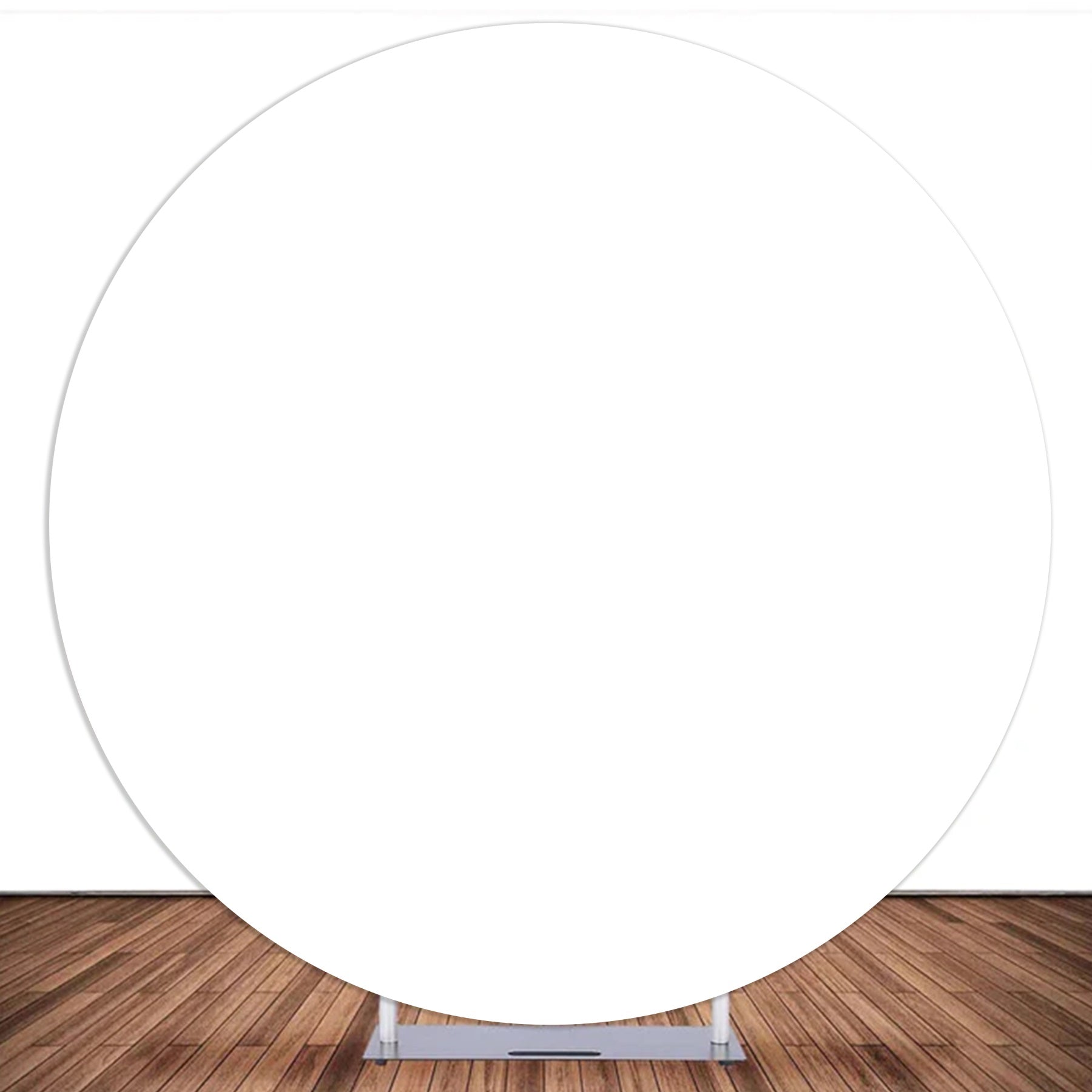 Custom Round Backdrop Pure White Minimalist Solid Color Backdrop MRR10-186