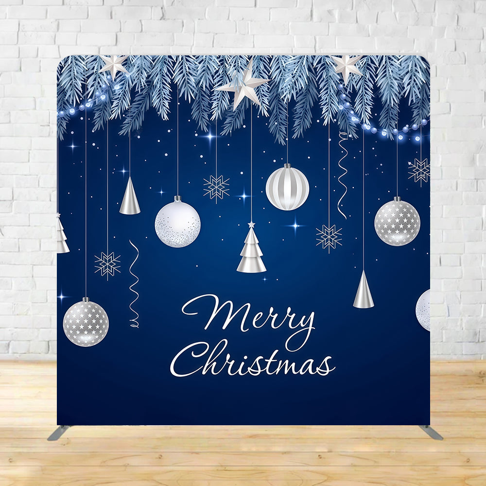 Square Backdrop Tension Pillow Cover Stand Ornament Decor Christmas Backdrops MRR10-273