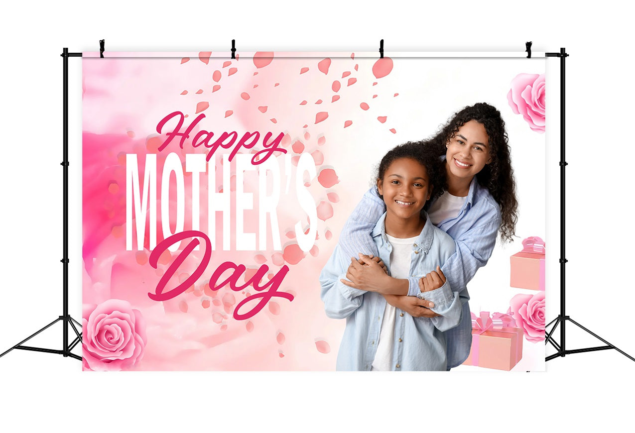 Backdrops For Mother's Day Blush Floral Gift Personalised Backdrop MRR3-60