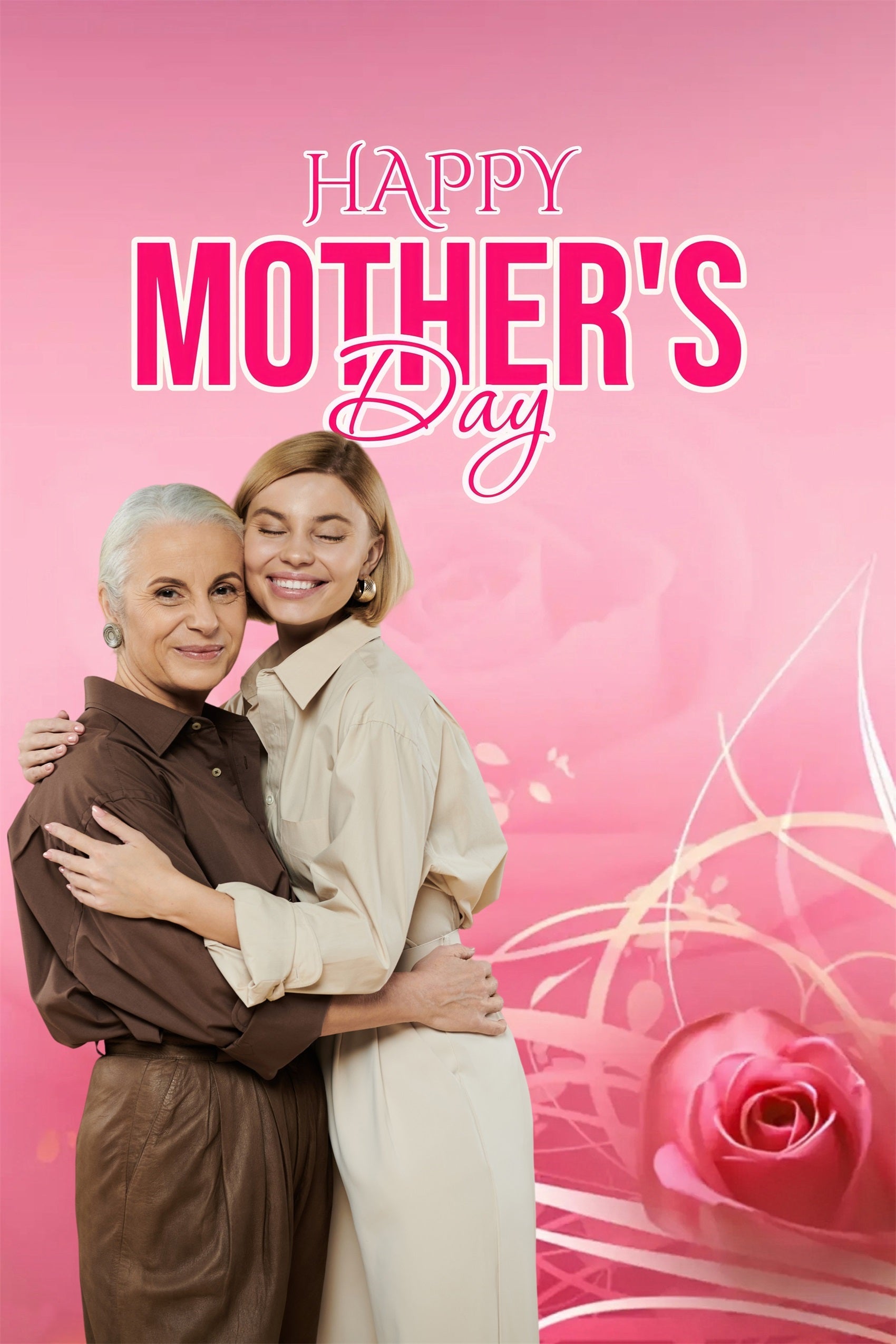 Backdrop For Mothers Day Classic Rose Celebration Personalised Backdrop MRR3-71
