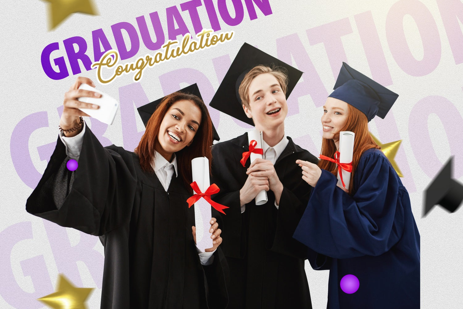 Graduated Backdrop Selfie Time Memories 2025 Personalized Party Graduation Backdrop MRR4-41